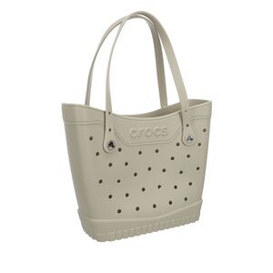 Brand new crocs tote the color is taupe sold out